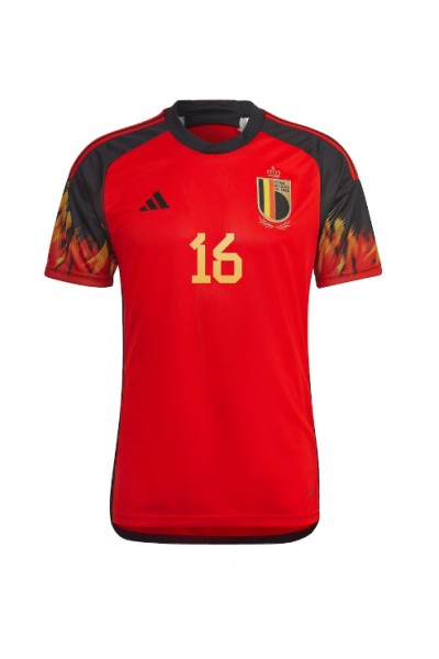 Fotbalové Dres Belgie Thorgan Hazard #16 Domácí Oblečení MS 2022 Krátký Rukáv